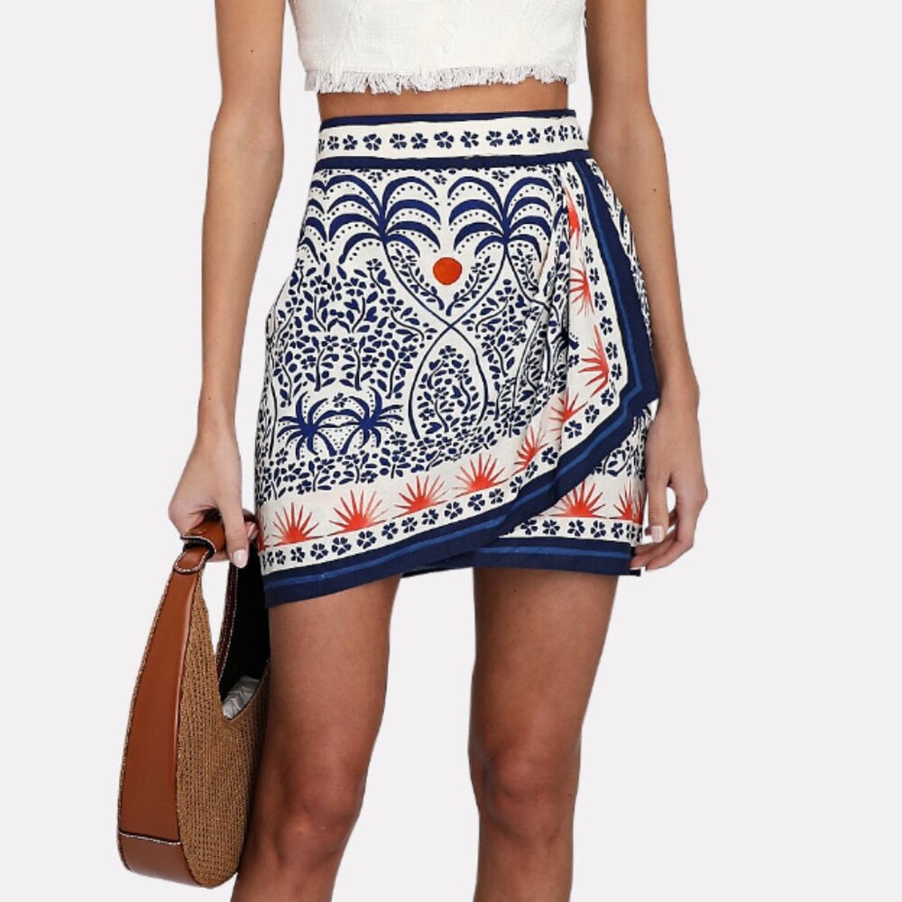 Farm Rio Afternoon Breeze Mini Skirt